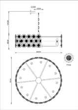 Подвесная люстра Divinare AMALTHEA  4